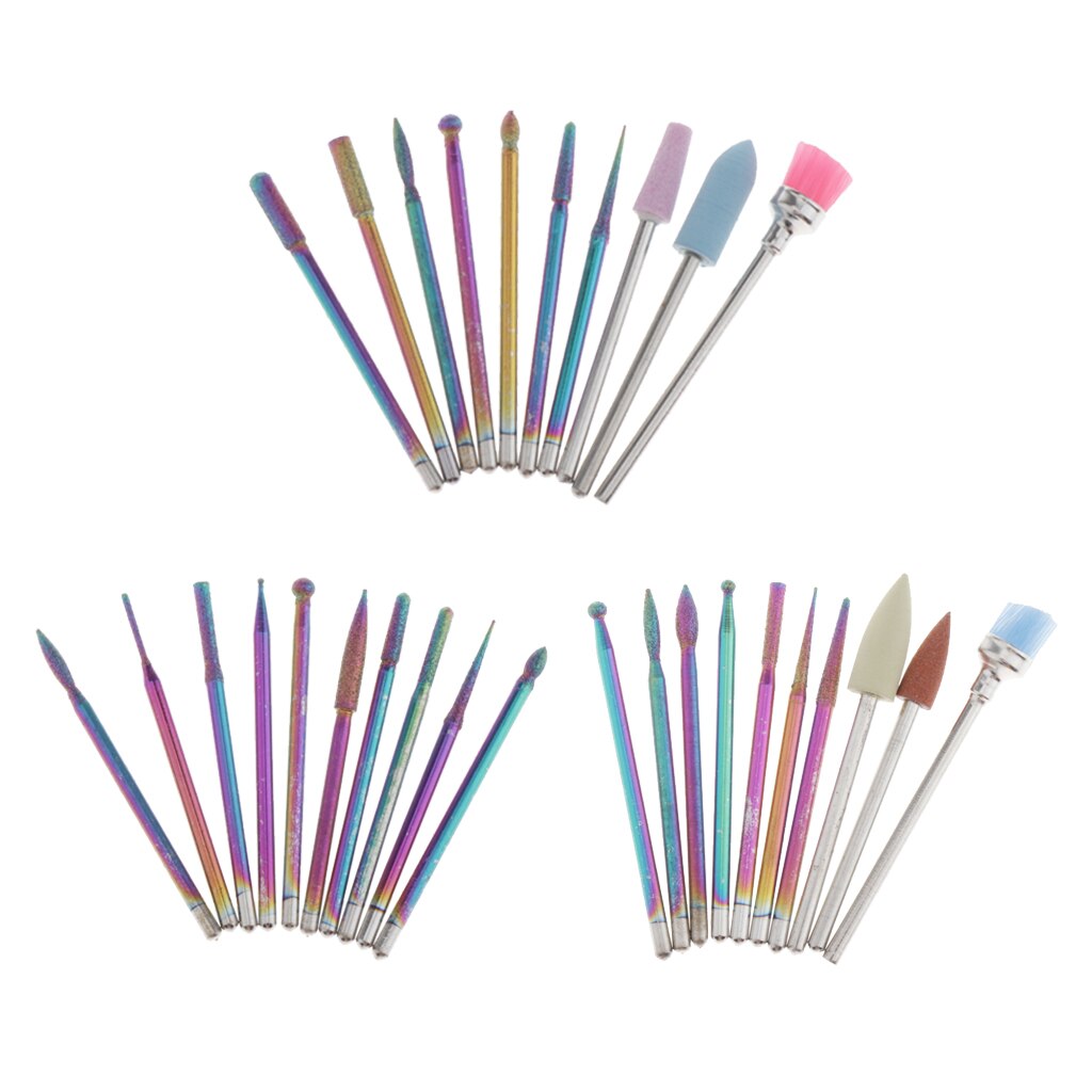 Tungsten Nail Drill Bits Set Fit For Drill Machine Acryli