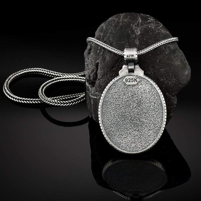 Archangel Saint Michael Necklace Personality Silver Archangel Saint Michael Pendant Christian Archangel Medal