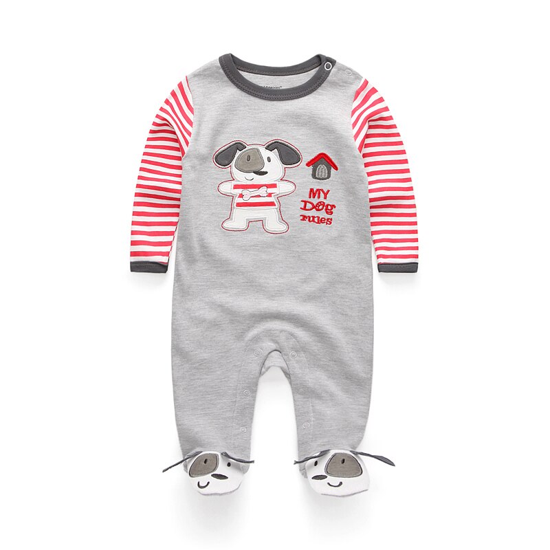 1Pcs Willekeurige Baby Kleding Baby Rompertjes Katoenen Baby Lange Mouw Jumpsuits Jongen Meisje Pasgeboren Baby Kleding Set