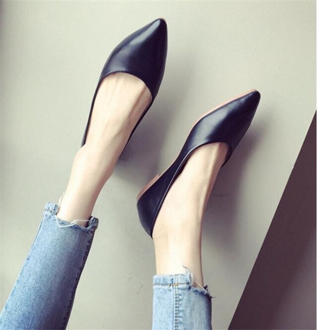 Mvvjke lente/herfst dames loafers dames platte hak schoenen slangenprint instappers spitse neus casual schoen: Zwart / 10