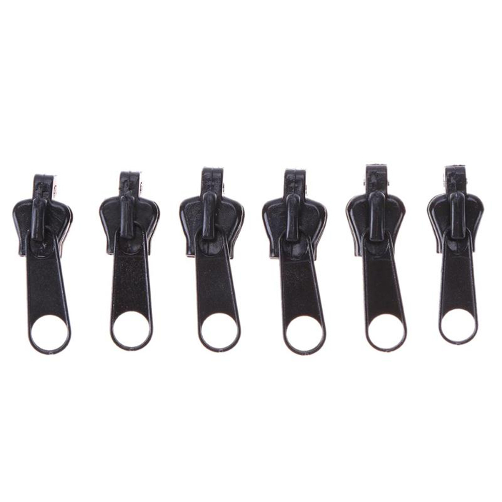 6pcs Universal Instant Fix Zipper Repair Kit Replacement Zip Slider Teeth Zippers 3 Color: NO.3