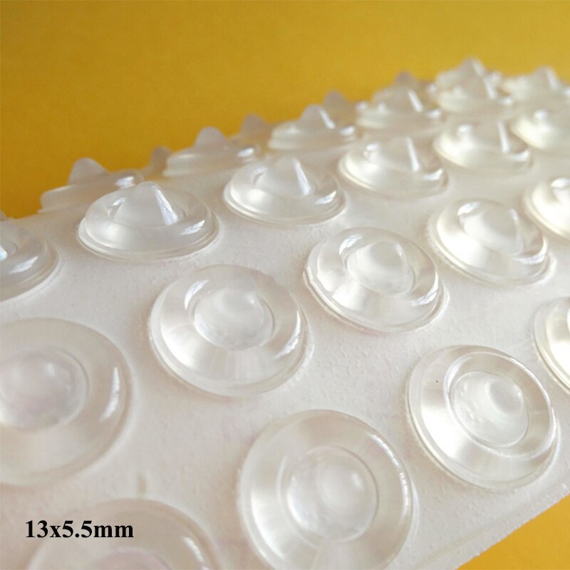 50Pcs/100Pcs 13*5.5Mm Self Adhesive Door Stopper Rubber Damper Buffer Cabinet Bumpers Silicone Furniture Rubber Feet Pads Cushio