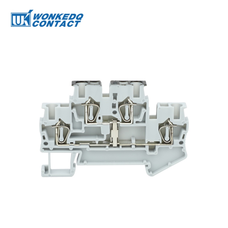 STTB 2.5-PV Double Level Terminal Block Equipotential Bonding 2.5mm² Spring-cage DIN Rail Connector Electric STTB2.5-PV: grey / 2P