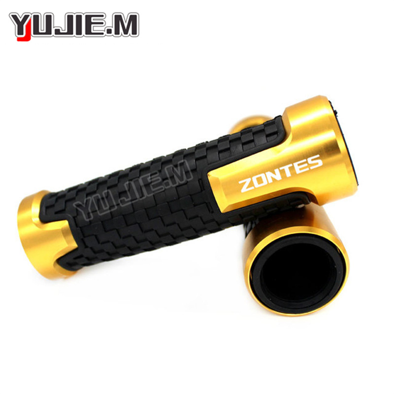Per Zontes 310X 310T 310V 310R ZT310 accessori moto manopole CNC in alluminio maniglia tappo terminale per Zontes ZT250-s/r: Grigio