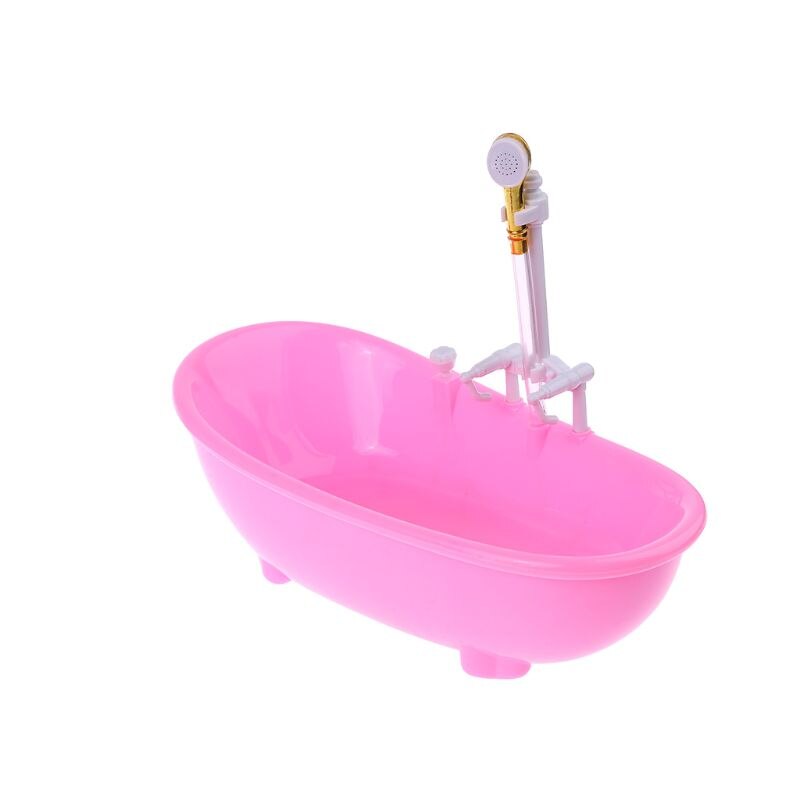 1/6 Dollhouse Miniatures Electric Bathtub Furniture Bathroom Accessories Kids Pretend Toy