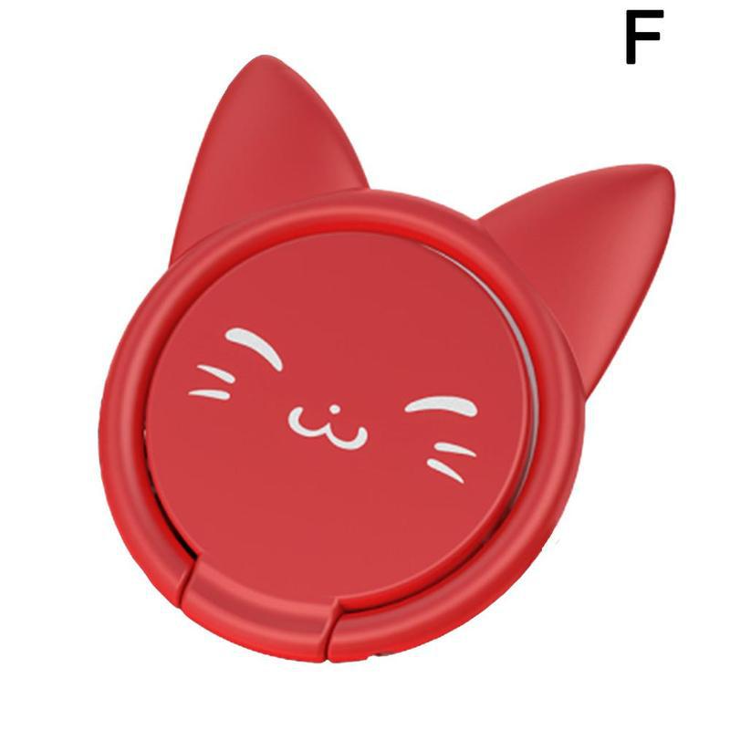 Metalen Vinger Ring Houder Mobiele Telefoon Smartphone Autohouder Accessoires Beugel Leuke Auto Mount Bracket Stand Stand Magnetische B0V6: F