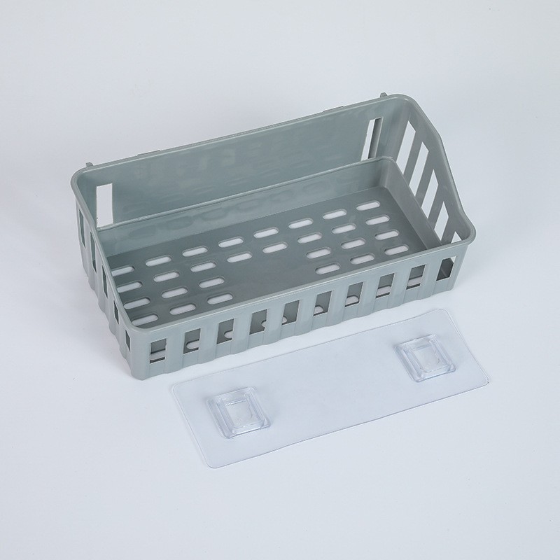 Hylla badrum självhäftande förvaringsställ krokar kök heminredning hörndusch hylla ställ förvaringsställ tillbehör: Ljusgrön