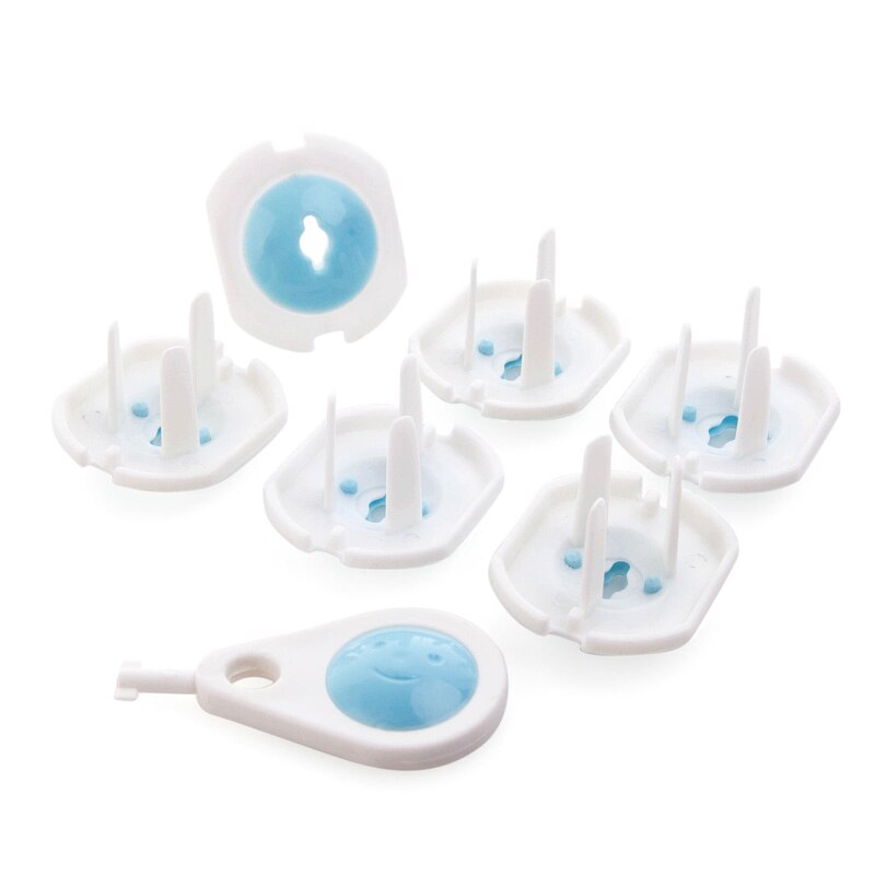 6 PC Children Security Anti Electric Shock Socket Protective Cover Baby Anti Electric Plug Protective Cover