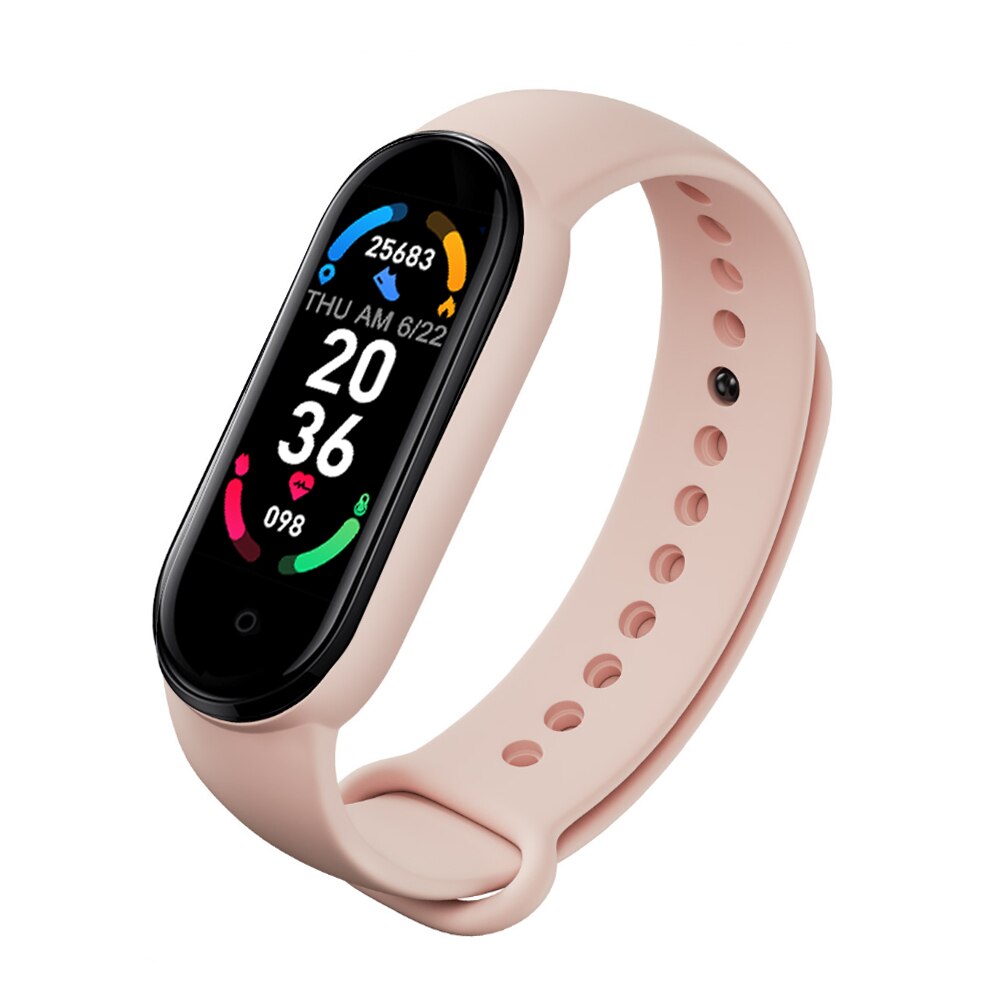 Smart Bracelet Watch Fitness Tracker Heart Rate Smart Watch Heart Rate Blood Pressure Monitor Bracelets: Pink