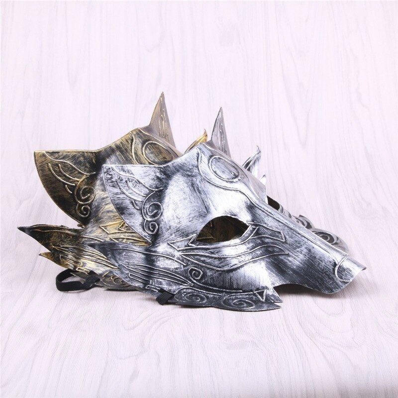Halloween costume ball wolf head mask retro party werewolf kill game surrounding animal mask mask mask props
