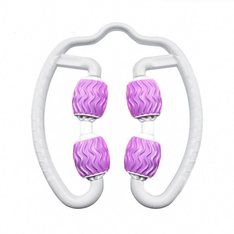 Muskeltræning rulle yoga u-form triggerpunkt massagerulle til ben hals muskelvæv til fitness gym yoga pilates sport: Violet