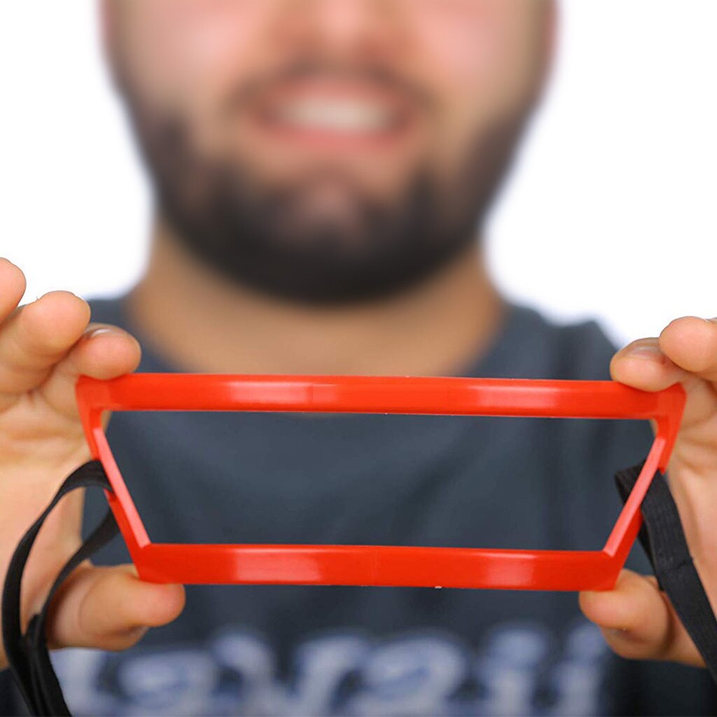 Men Beard Shaping Styling Template Red Bearded Beard Shaper And Neck Hair Styling Trim Set Stencil Shaper Hair Tool Beauty L1011