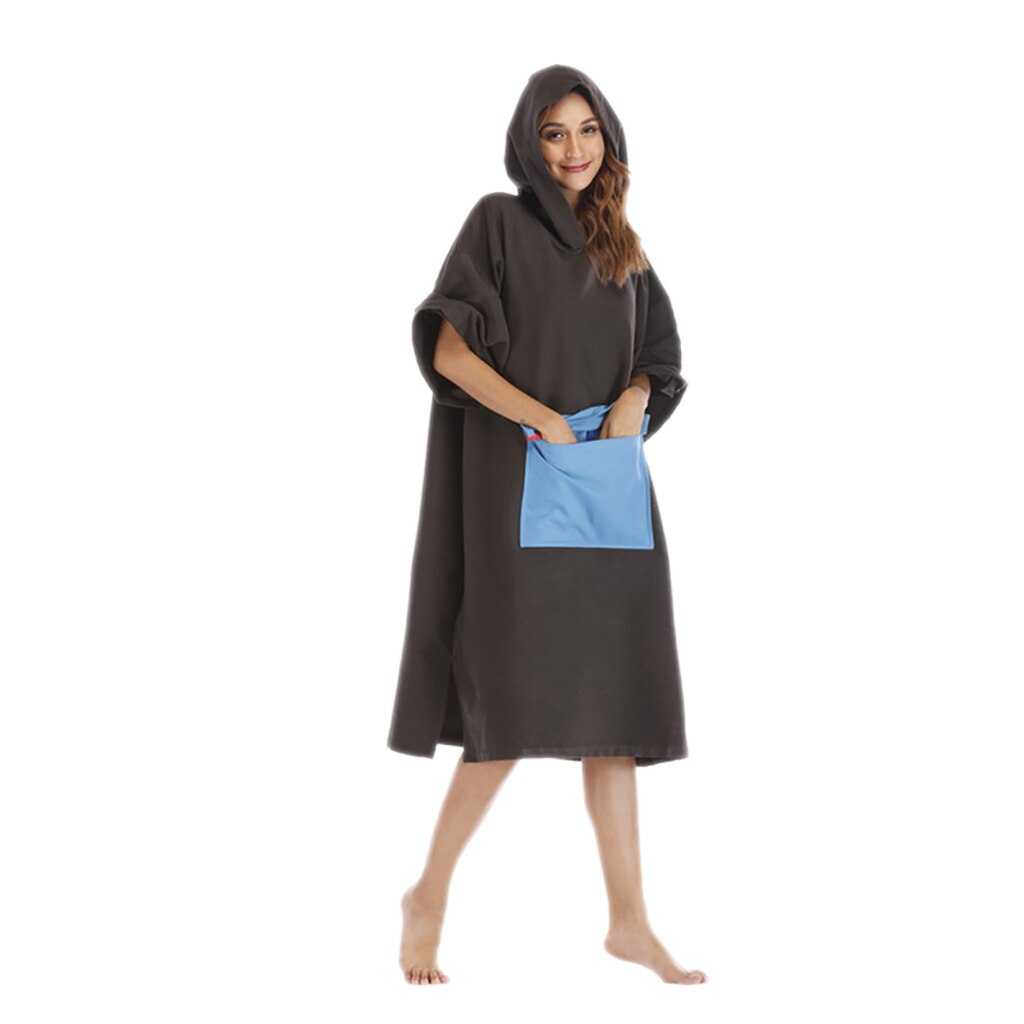 Surf Changing Robe Beach Poncho Microfiber Bathrobe Bath Towel