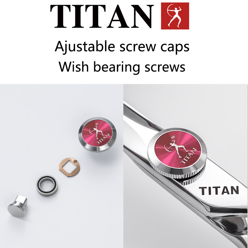 Tijeras de peluquería profesionales TITAN, herramienta de corte de pelo para adelgazar, acero vg10, 6,0, 6,5 pulgadas, herramientas de corte de salón