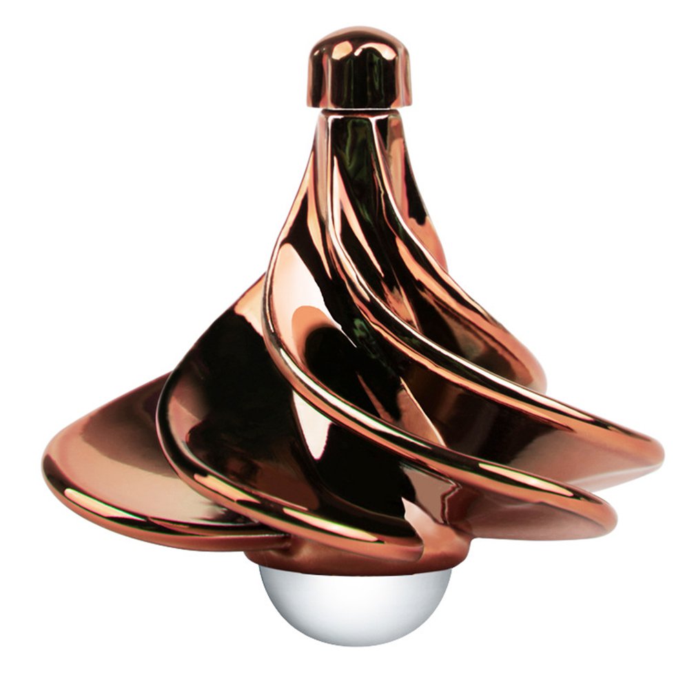 Toupie et doigt jouet roulant pour enfants vent coup tourner Fidget-Spinner éducatif pour les enfants: Rose gold