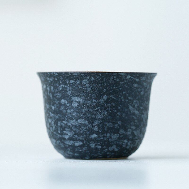 Grov keramik kopper i japansk stil keramiske kung fu kopper duftende kop tekop håndlavet retro ovn bagt keramisk tekopper: Tekop 3