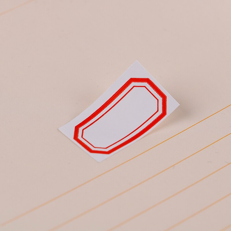 Pegatinas de papelería para niños, pegatina blanca para escribir nombre en blanco, 10 hojas, práctica, nueva