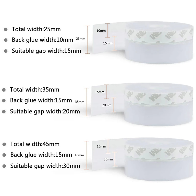 Self Adhesive Door Bottom Seal Strip Window Rubber Seal Soundproof Weatherstrip Windproof Dust Door Windshield Sealing Tape