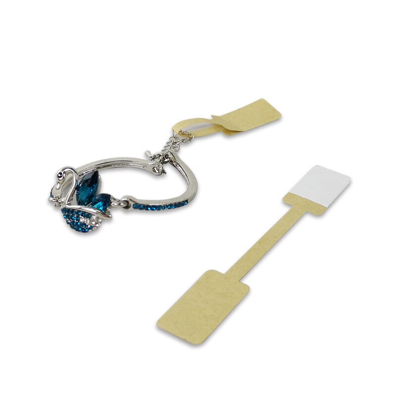 Jewelry labels 50 pcs/100 pcs kraft paper self-adhesive retail round jewelry labels tag price self-sticking