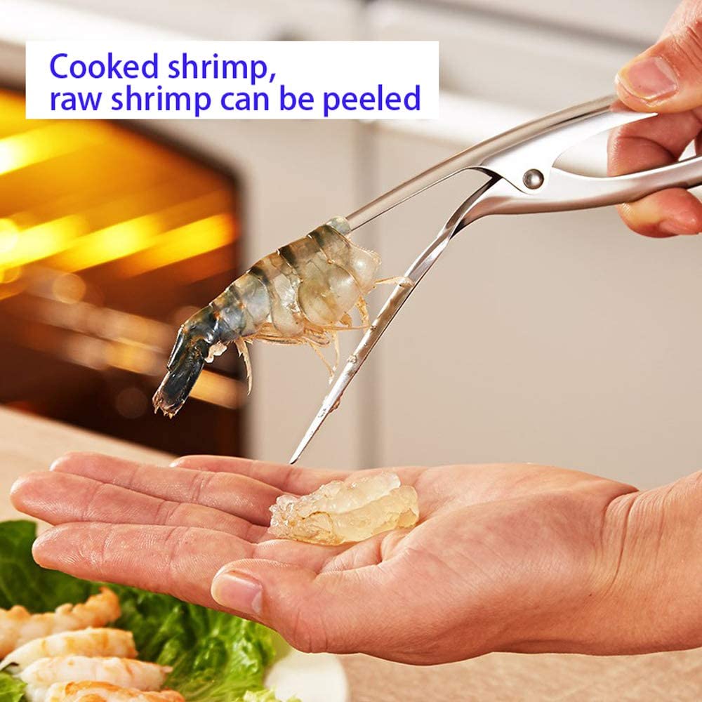 Éplucheur de crevettes en acier inoxydable, ustensile de cuisine pour éplucher les fruits de mer