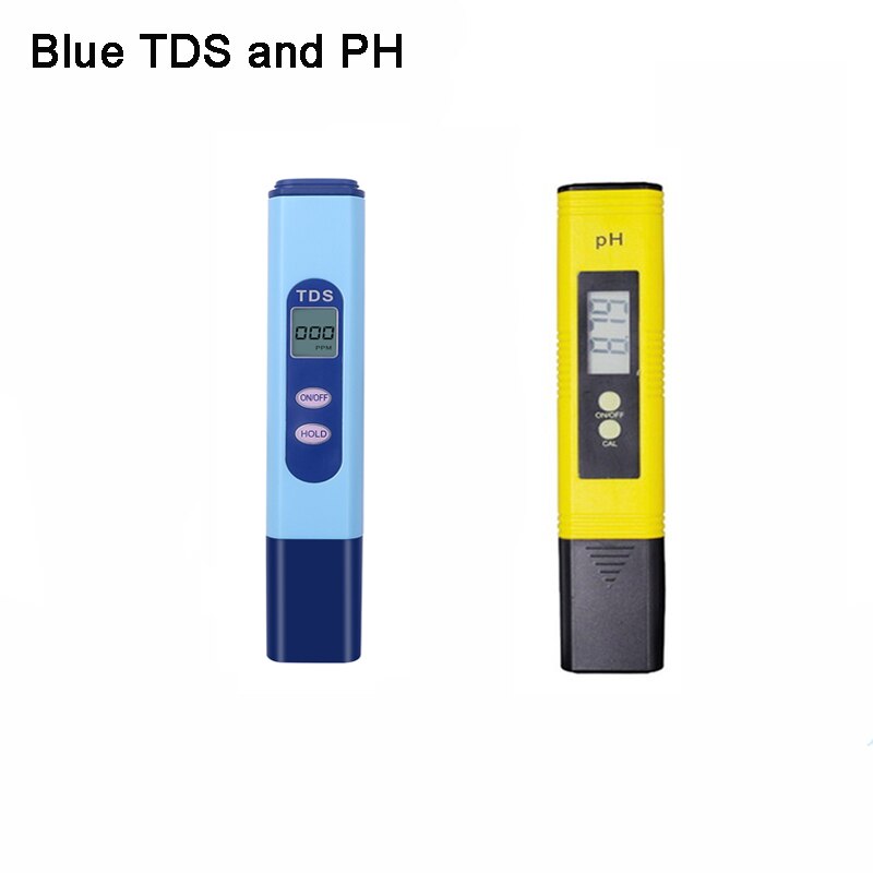 Medidor Digital portátil de PH /TDS/ EC, medidor de pureza de del agua para piscina de acuario: PH and Blue TDS