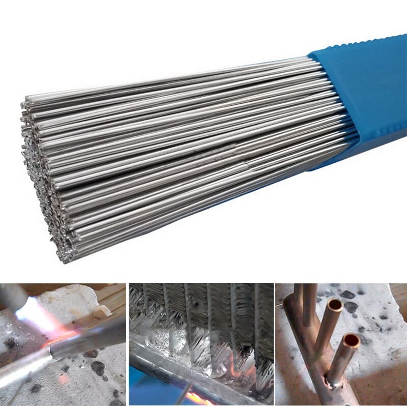 10PCS 2mm*50cm Low Temperature Aluminum Solder rod Welding Wire Flux Cored Soldering Rod No Need Solder Powder