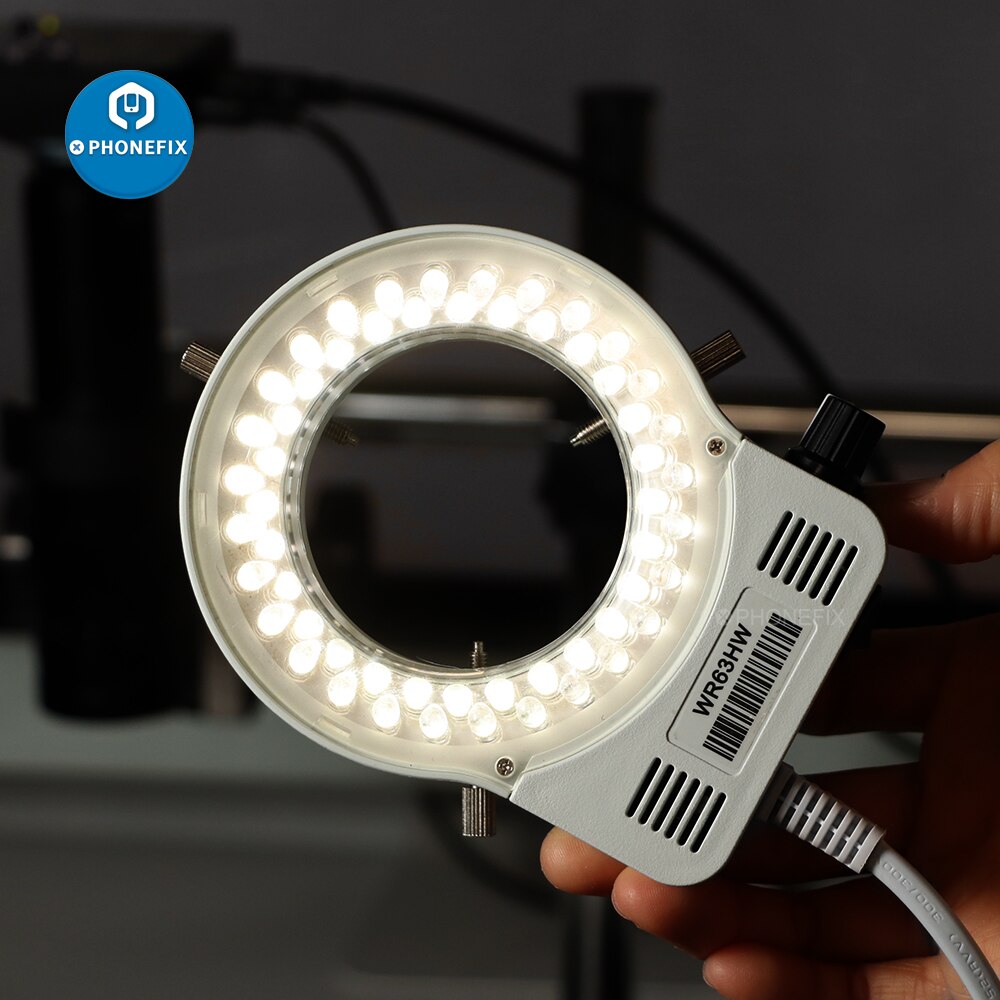 56 LED Adjustable Ring Light illuminator Lamp for Stereo Zoom Microscope Microscopio Camera Light Source