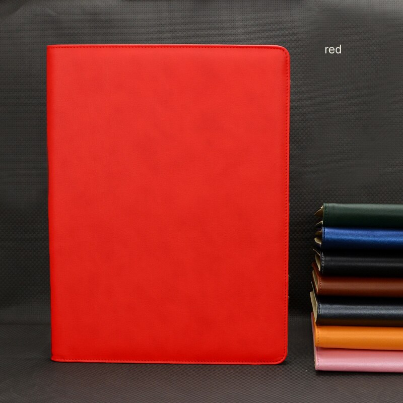 stylish business office PU leather file folder a4 sales agreement menu cover organizer with calculator paper clip 644A