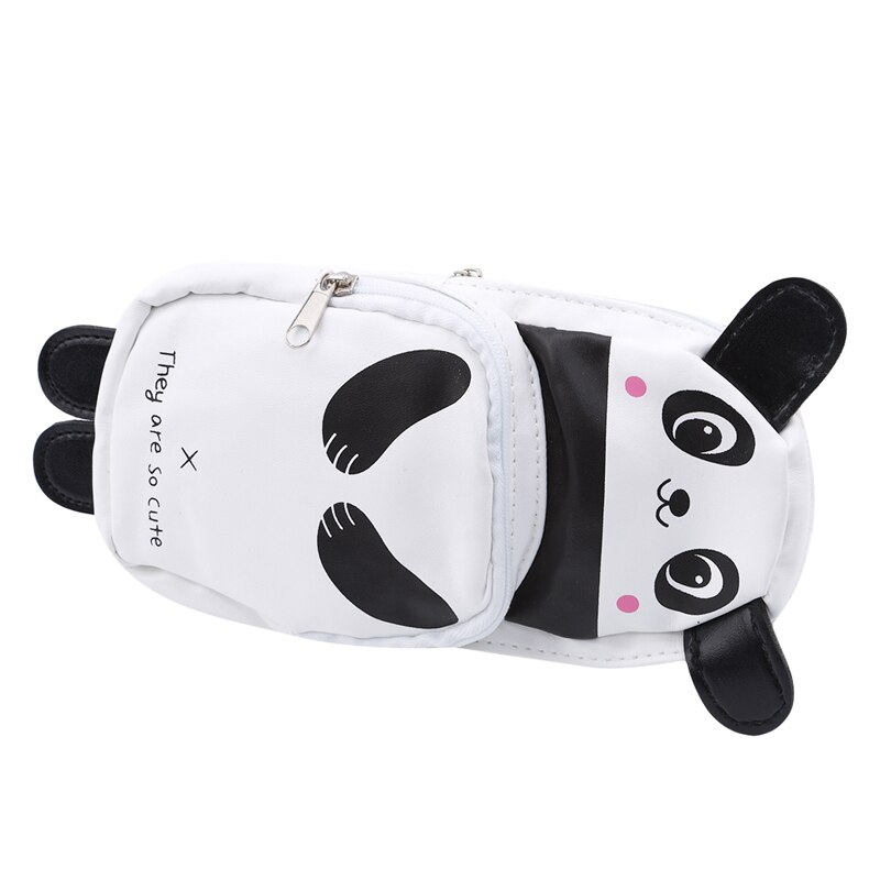 Cute Panda Large Capacity Pen Case Pen Box School Stationery Cosmetic Bag Geometry Pencil Bag Office Supplies