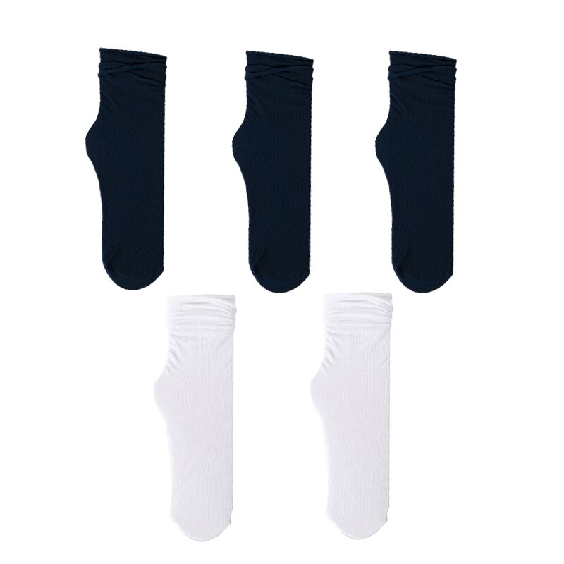 5 pares mulheres meias altas macias, velet soltas alças, meias fortes para meninas respiráveis meias masculinas um tamanho unissex: style 6