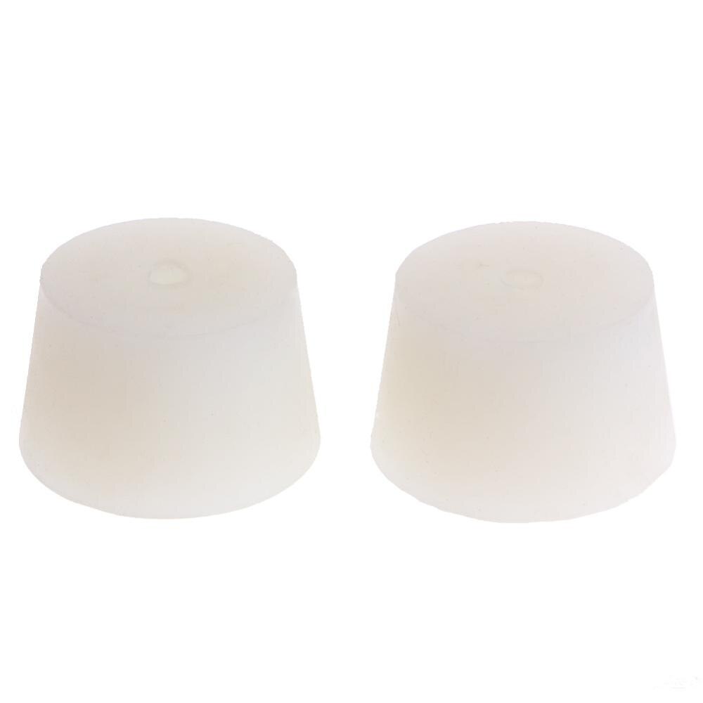 2 Pcs Silicone Rubber Plug Stopper With Hole Airlock Valve Bubbler Wine Brew: Style 11