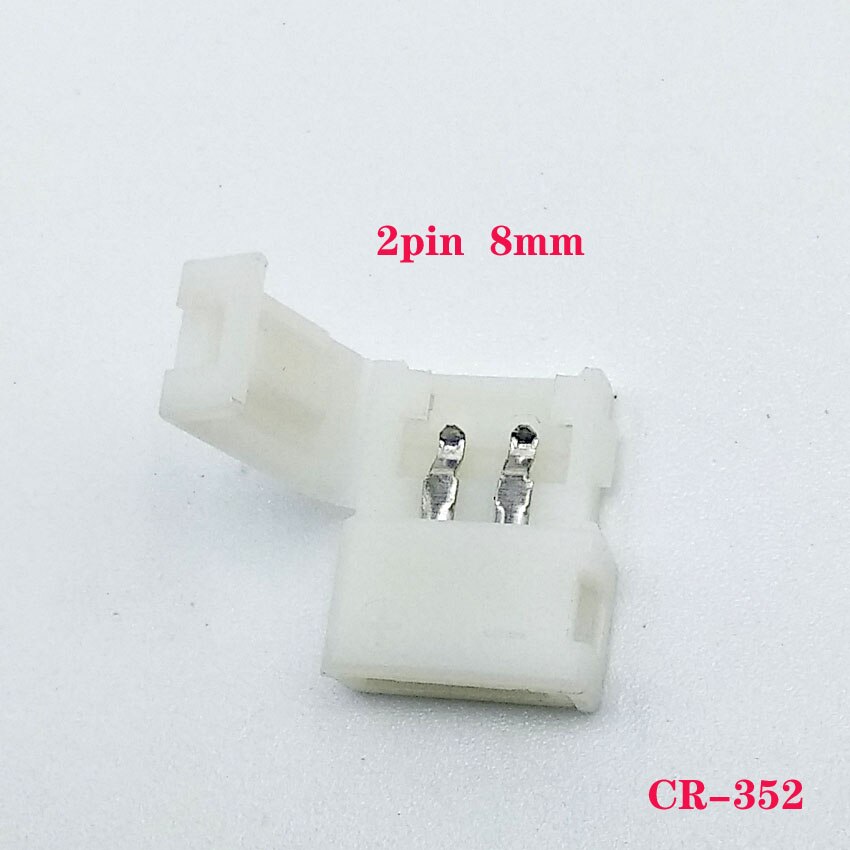 5 stks/partij LED Connector 2 pin 3 pin 4 pin soldeerloze Voor 8mm 10mm 5050 3528 ws2811 ws2812b 5630 5730 smd LED Strip: 1-CR-352