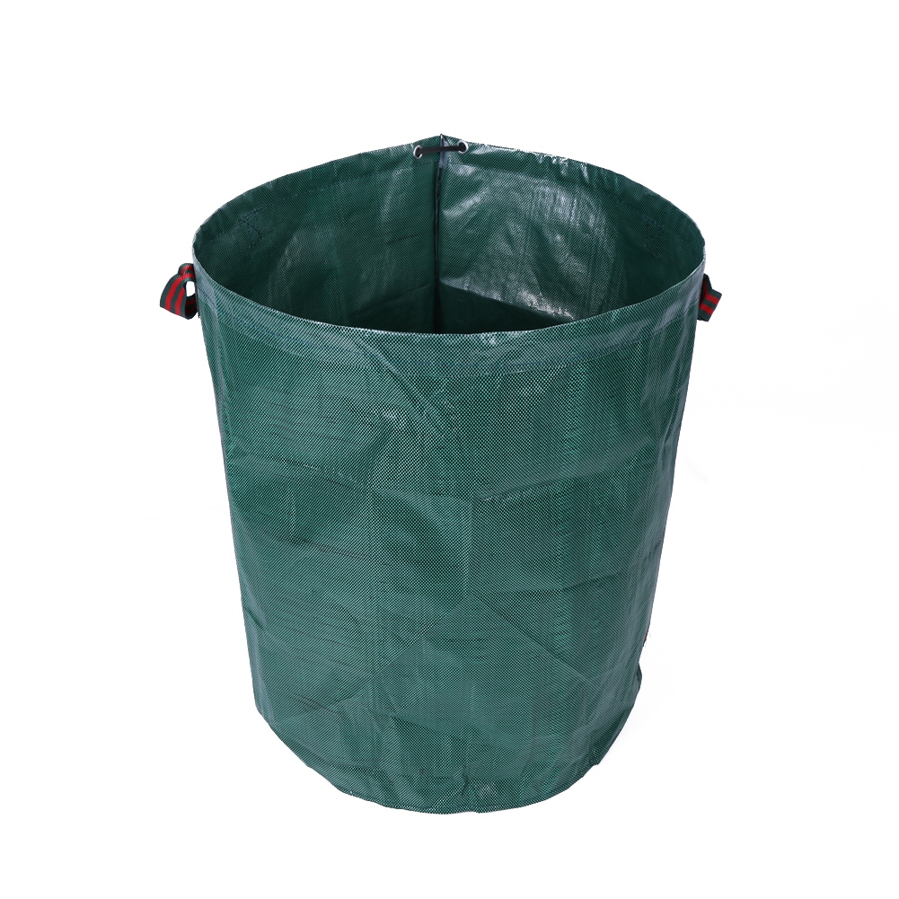 270L 2pcs Portable Large Garden Woven Bag Waste Refuse Rubbish Grass Recycling Weight Limit Of 50KGs Flexible Plastic Band