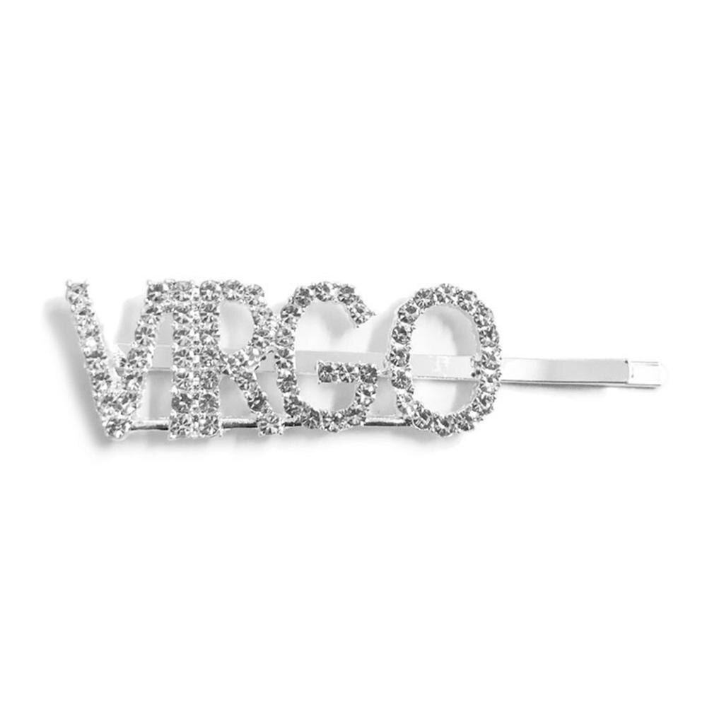 Bling bogstav hårnåle navn hårnål rhinsten brolagt 12 stjernetegn hårnåle og klips bryllup krystal bling brude styling hårspænde
