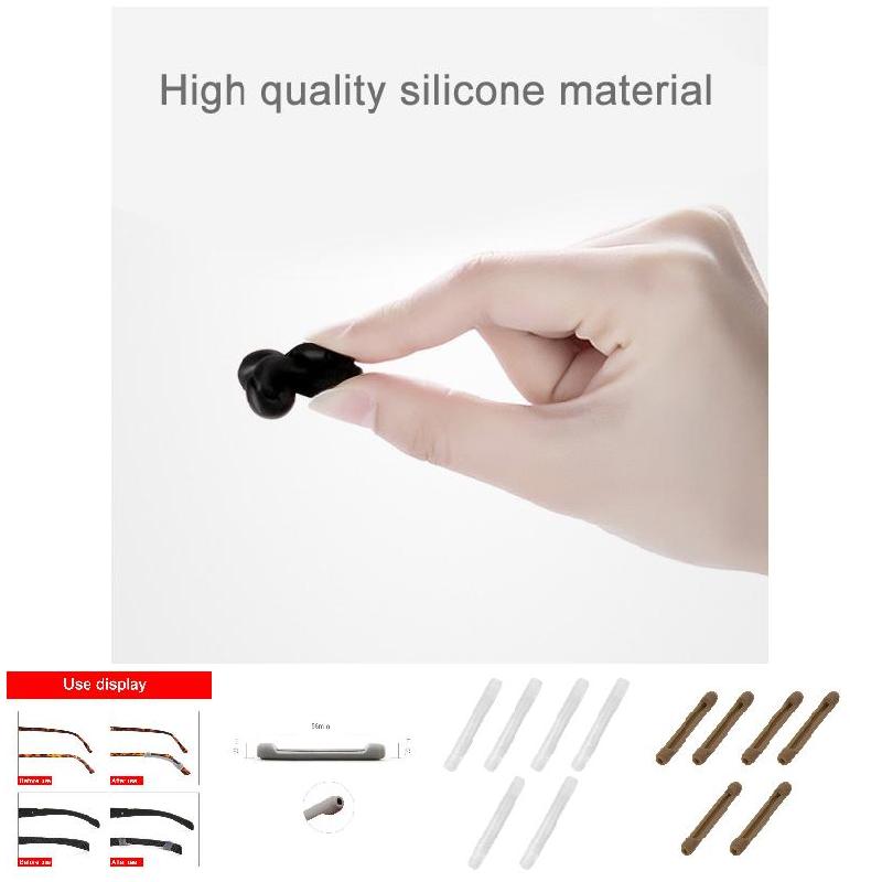 3 Pairs Glasses Temple Tips Silicone Anti-Slip Safety Retainer Ear Hooks for Eyeglass Sunglasses B99