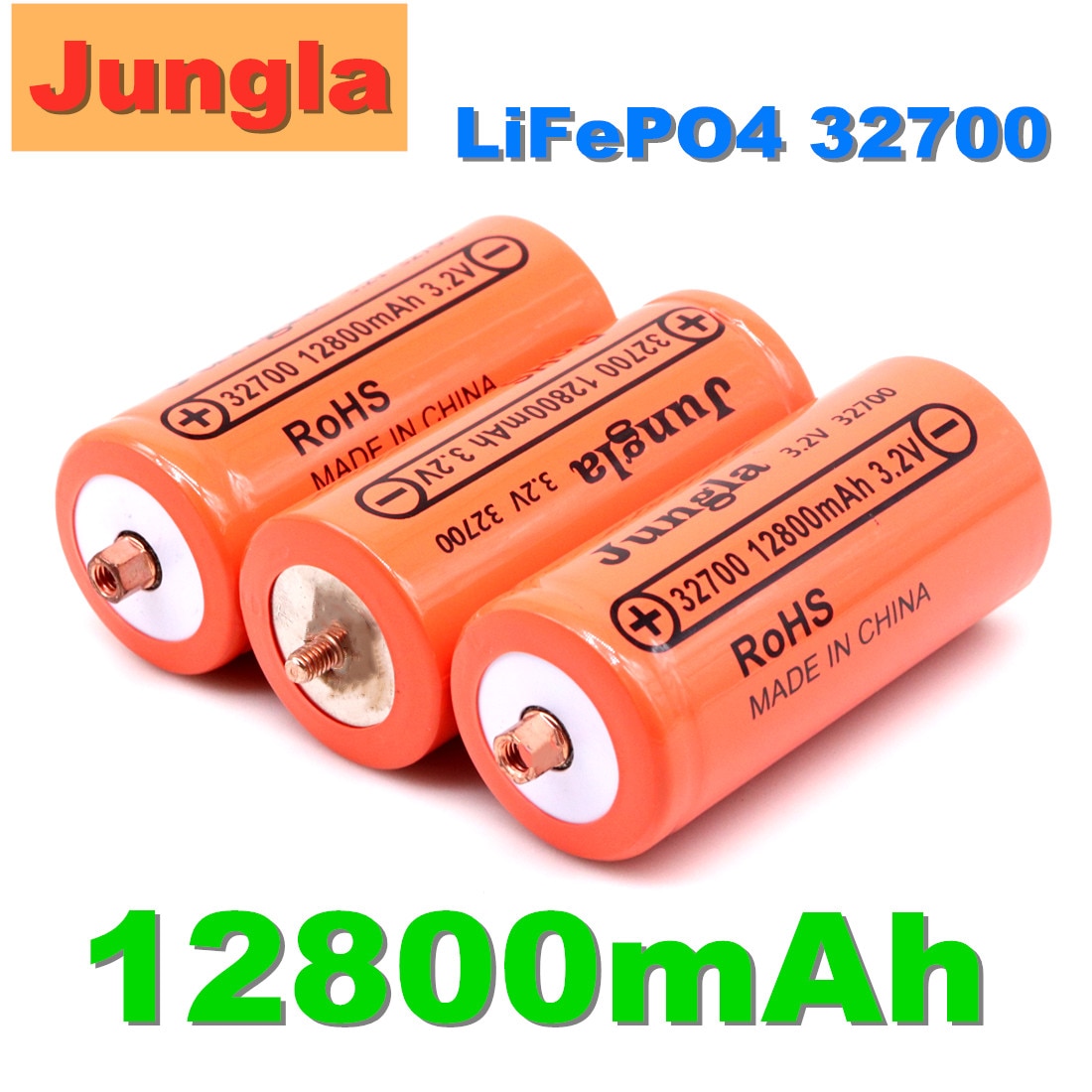 4 Stuks Originele 32700 12800Mah 3.2V Lifepo4 Oplaadbare Batterij Professionele Lithium Ijzerfosfaat Batterij Met Schroef