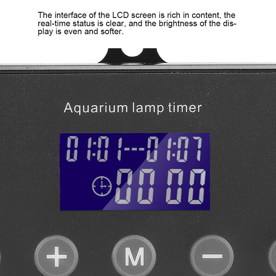 Aquarium Smart Dimmer System Led Light Timer Smart Dimmer System Light Timer Adjust Brightness Water Plants Lamp Sunrise Sunset
