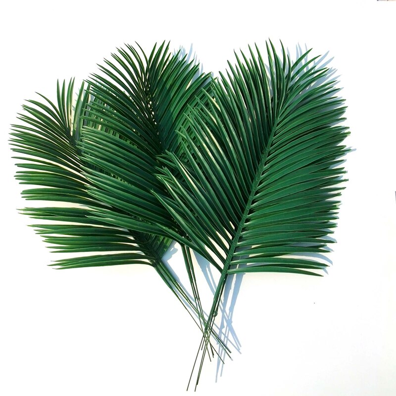 Plantas artificiales, accesorios de arreglo decorativos de hojas verdes, Palma floral, Palma de La Palma, hojas de palma, Monstera, decoración para el hogar y la boda