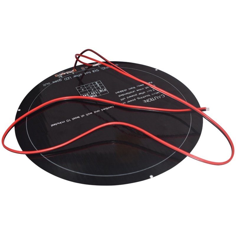 Diameter 240Mm Kossel 3D Printer Heatbed 12V 140W Aluminum Substrate Mk3 Round Bed-SCLL