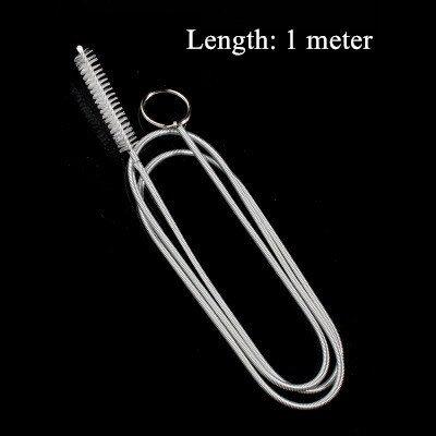 100cm/155cm lange håndtak kjøleskap hull rensebørste kjøleskap avløp mudre halm børste fleksibel myk pipe rengjøring børste verktøy: En