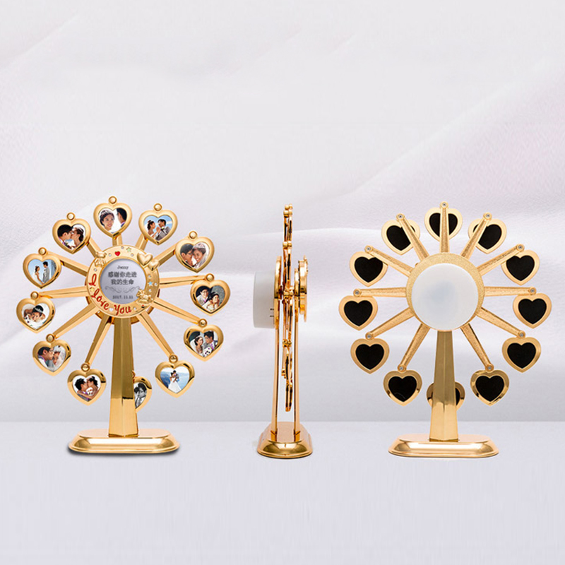 Musical Ferris Wheel Picture Frame for lovers with Auto Rotating Music Box by box