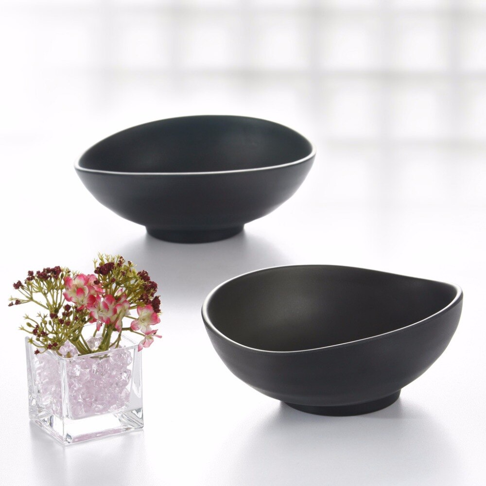 Imitert porselen frost melamin servise oval skål japansk restaurant kaos stor skål  a5 melamin skåler melamin servise