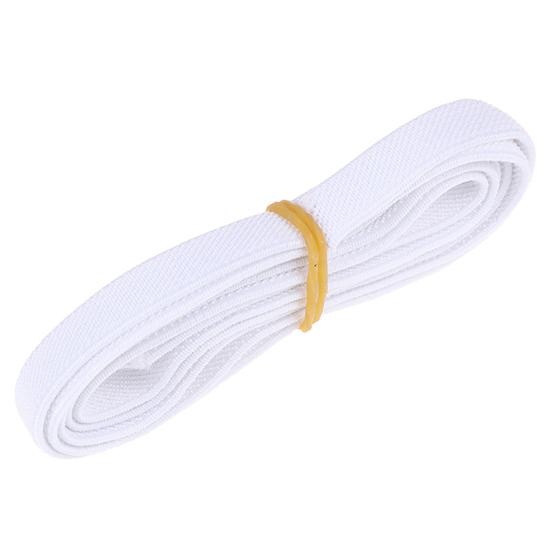Length 100cm Width 10MM DIY Sewing Supplies Elastic Tape/Hand Made Belt/Colorful Elastic Band/Webbing For Clothing Colors: white