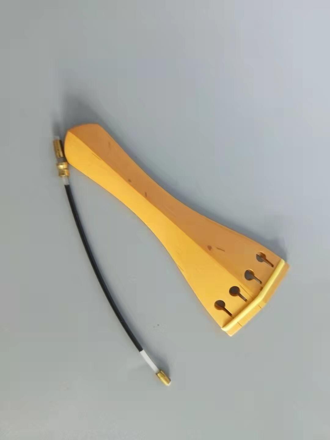 1PC Violine Schwanz Stück 4/4 Mit Nylon Schwanz Darm Geige Teile Saitenhalter: Tiefe Blau