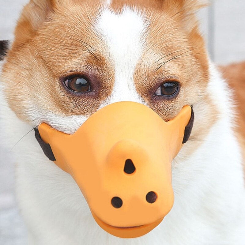 Rhino Mond Vorm Verstelbare Hond Muilkorf Tough Duurzaam Anti Bijten Barking Dog Mond Cover Ademend Hond Training