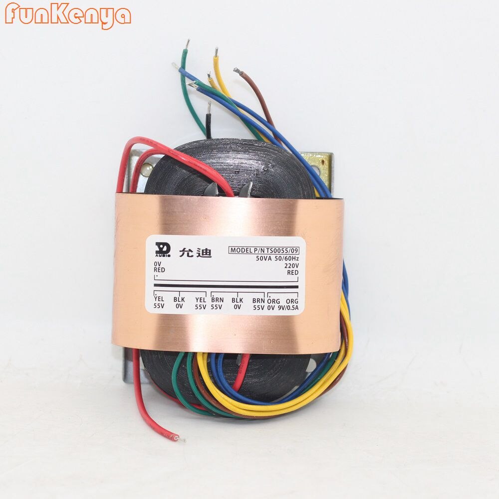 50VA (0V-230V) dual 55V + 9V /50W R-Transformatoren Versterker Diy Deel