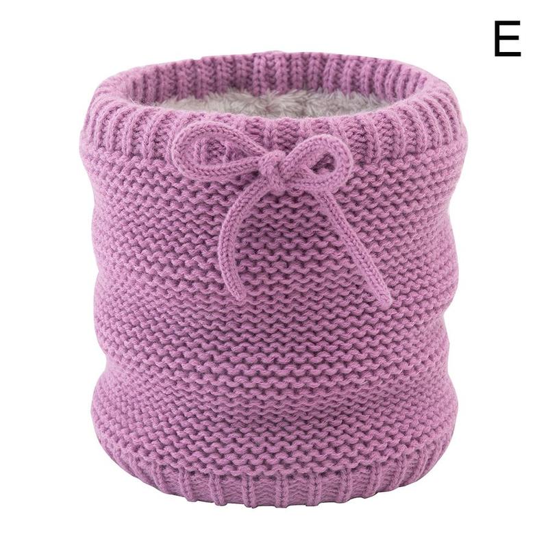 Winter Bib Warm Scarf For Knitted Solid Color Cotton Women Scarf Neck Scarves Comfortable Soft High Knitting Qualit O0Y2: E