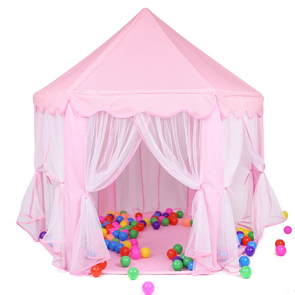 Innen zelt für kinder spielhäuser für kinder baby zelt haus indoor spielhaus spielen zelt für kinder kinder zelt Faltbare: pink