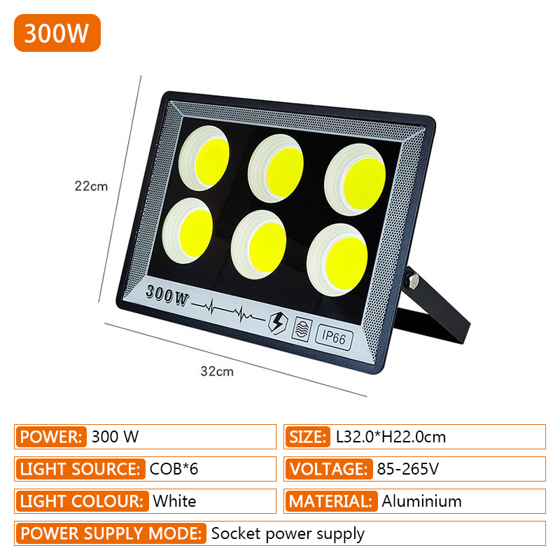 Reflector LED 50W 100W 200W 300W 400W 500W 220V foco IP65 lámpara impermeable Led luz de inundación al aire libre lámpara de calle de jardín: RGB