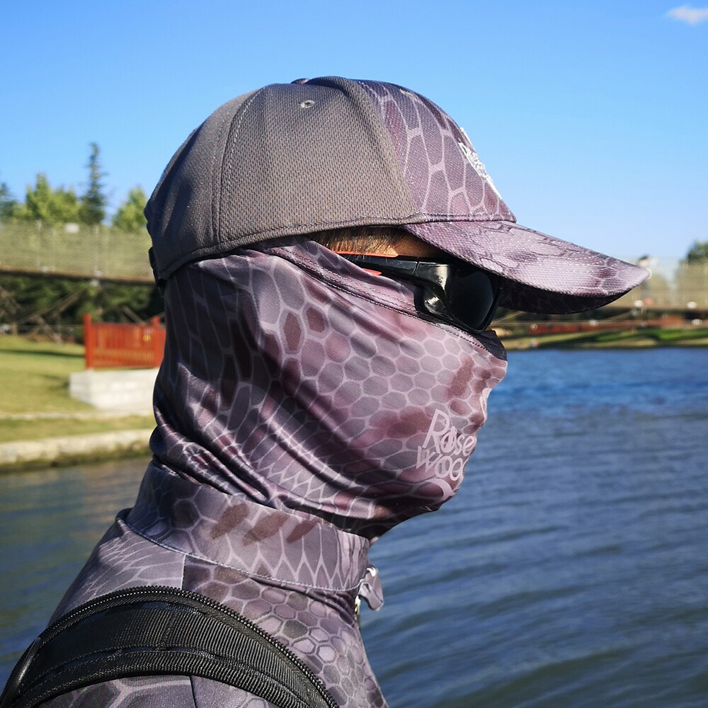 RoseWood Fishing Sun Mask Magic Neck Face Shield Tube Men Women Mask For Outdoor Hiking Cycling Motorcycle Hunting UV Dustproof